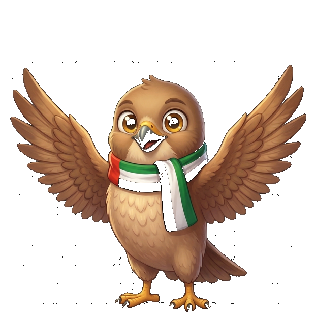 Saqr the falcon, your Emirati Arabic guide